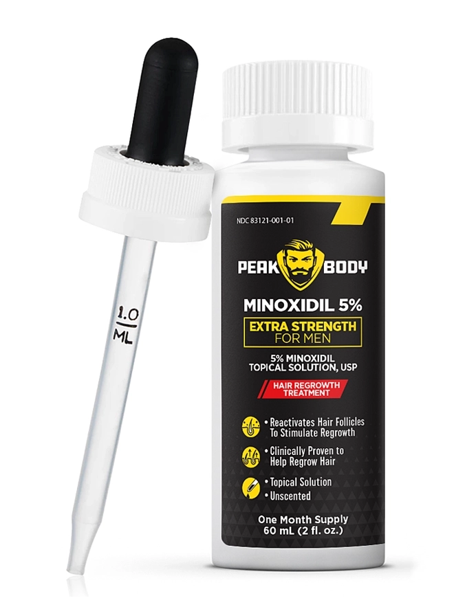 90 Finasteride, Minoxidil, Hair for Men and Applicator - Minoxidil 1 Pack